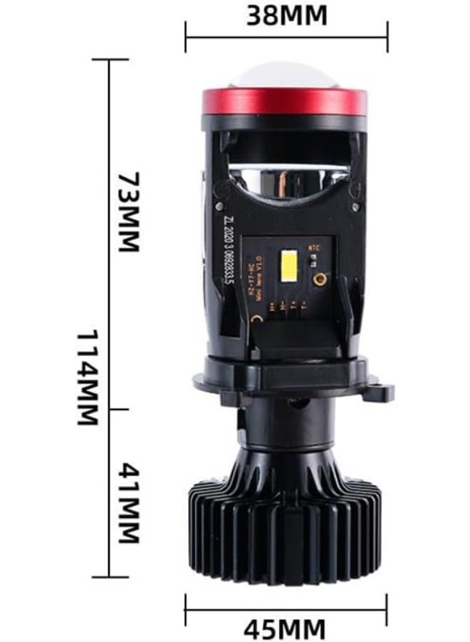 YL Bi-LED Projector Lens Headlight Bulbs – High/Low Beam – Pair - Image 2
